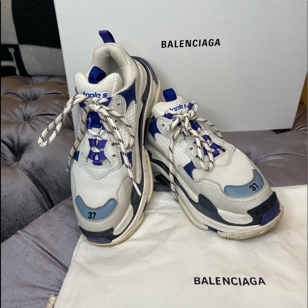 Authentic Balenciaga Triple S Tri color Sneakers